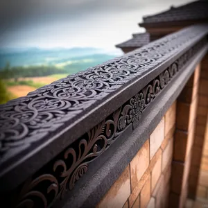 Roof Railing with Tile Covering