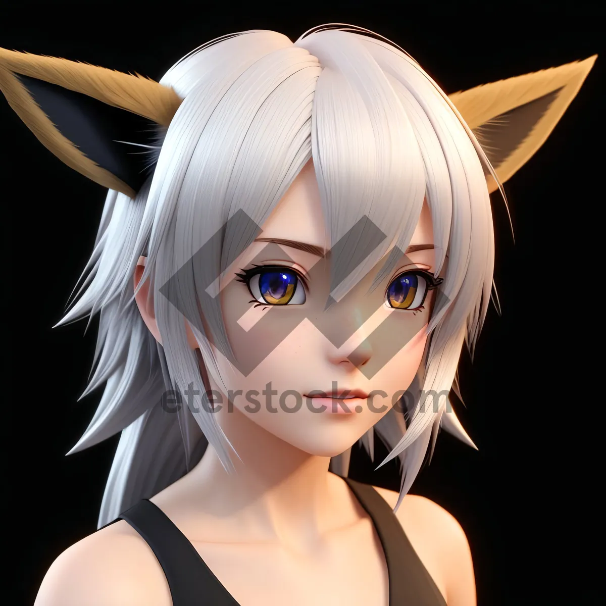 Picture of Seductive Beauty: Fashion Doll with a Bewitching Gaze.