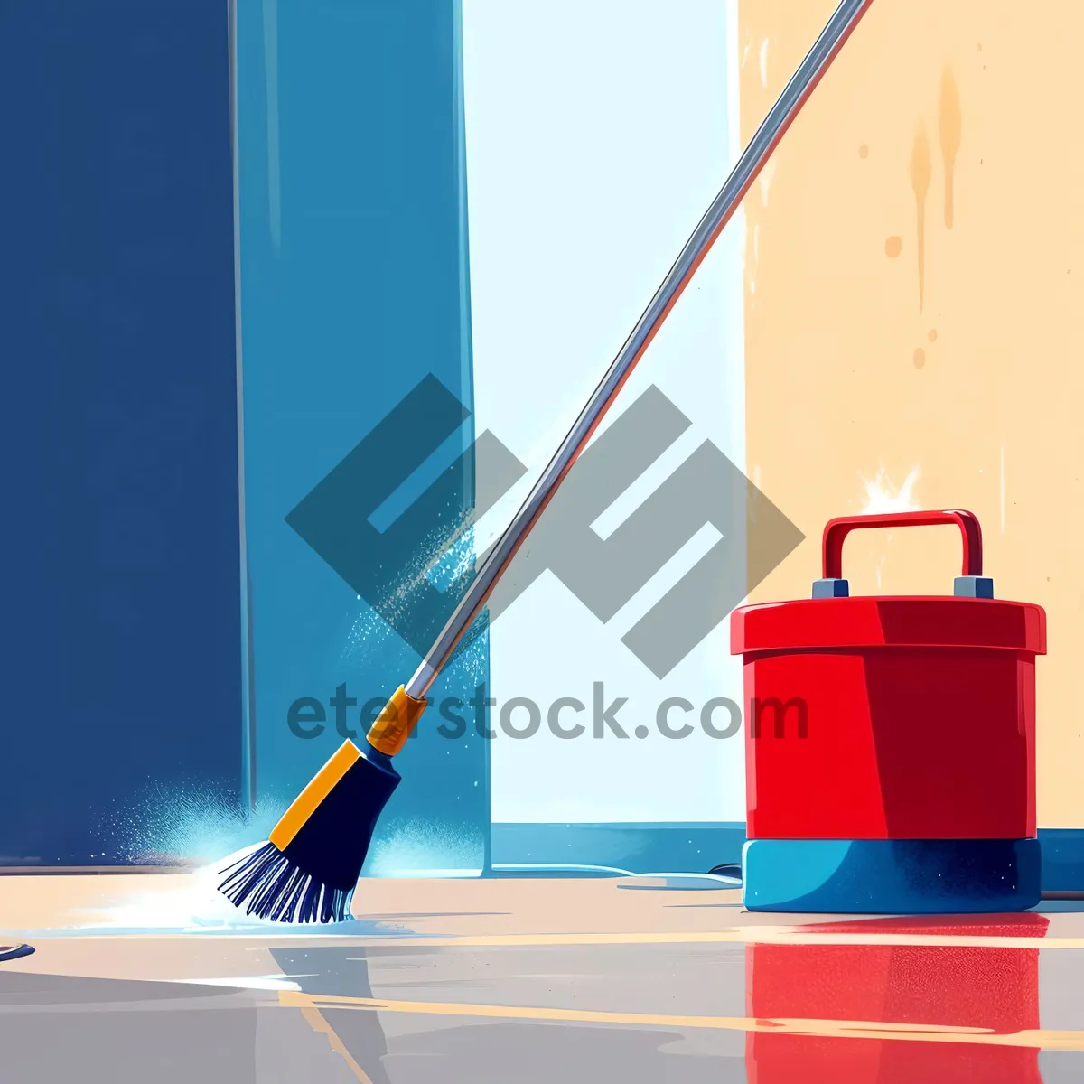 Picture of Cleaning Tool Trio: Swab, Broom & Implement Efficiency