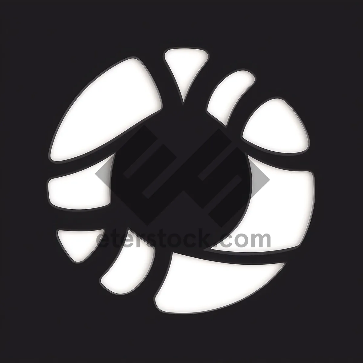 Picture of Black Lotus Symbol Icon - Graphic Design.