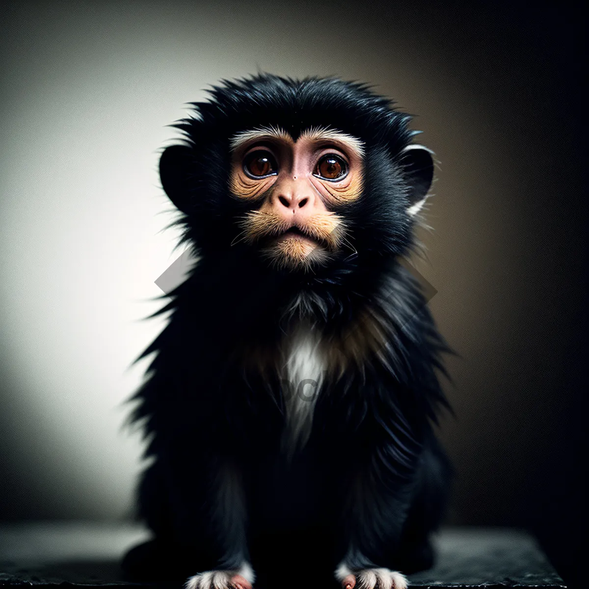 Picture of Wild Black Monkey Primate: A Captivating Ape Portrait