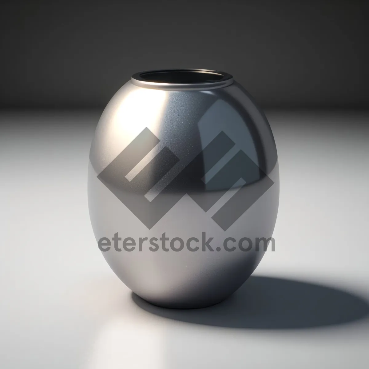Picture of Shiny Glass Egg Sphere - 3D Symbol