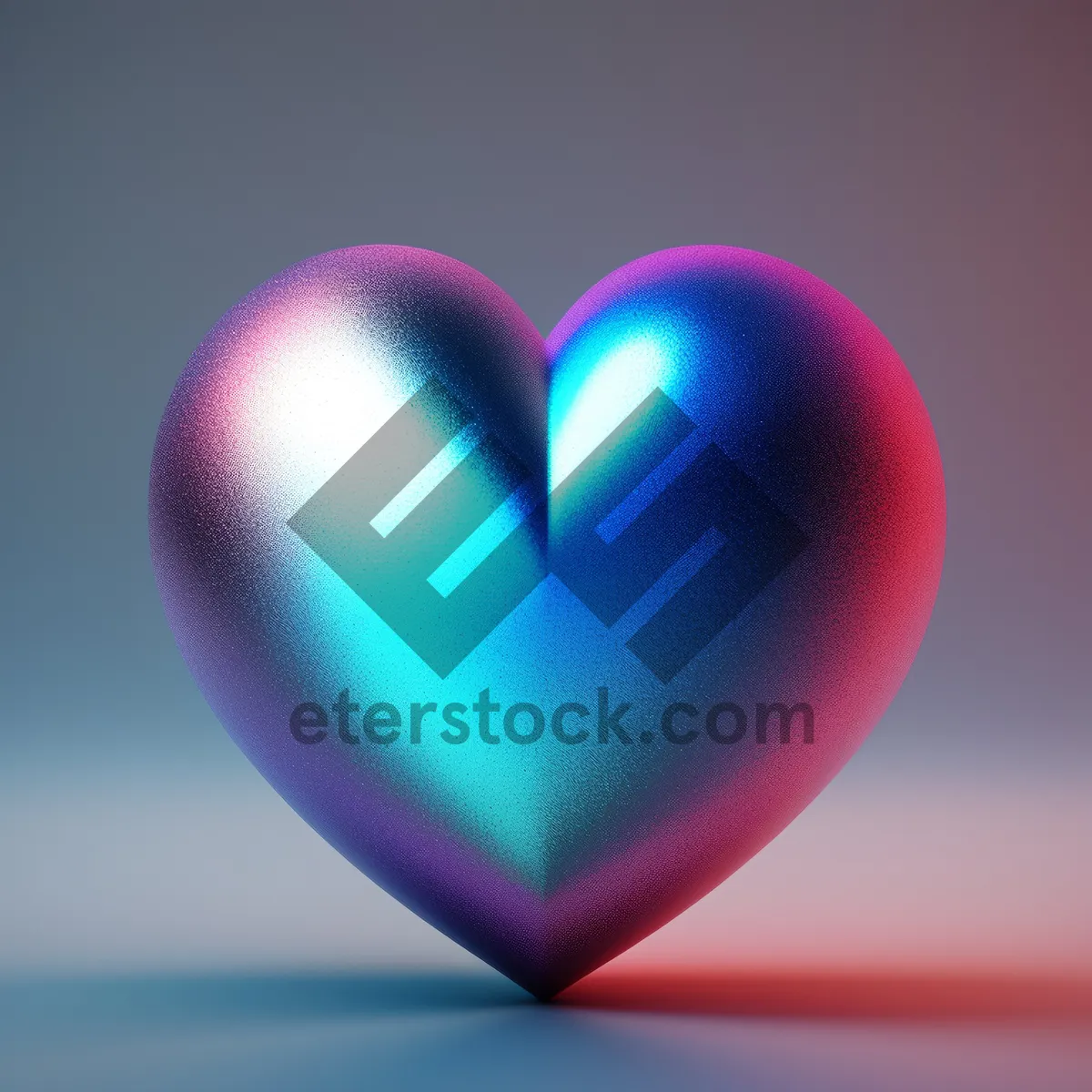 Picture of Colorful Valentine's Day Heart Balloon Icon