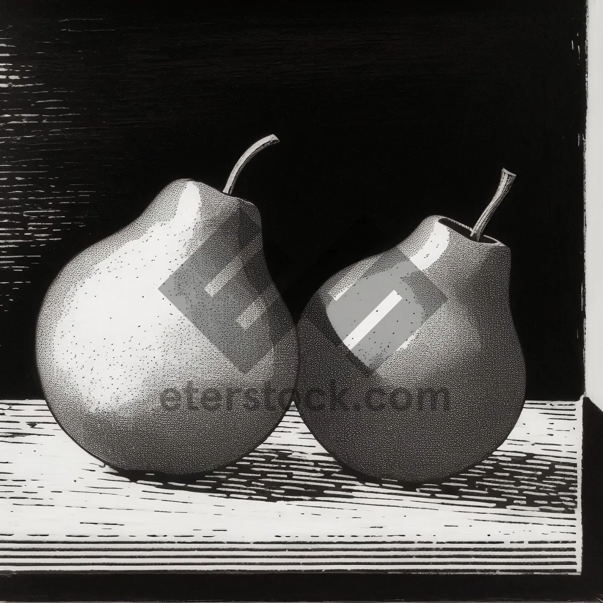 Picture of Fresh and Juicy Yellow Pear in Vessel