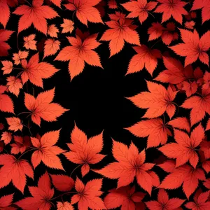 Maple Floral Seamless Wallpaper Design