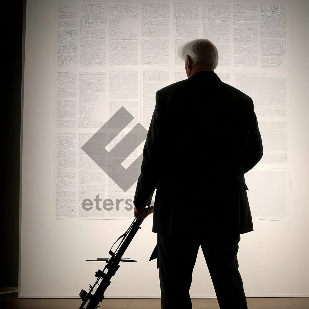 Picture of Male musician playing woodwind instrument - Oboe and Bassoon