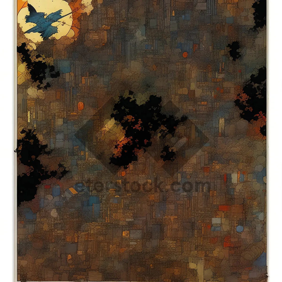 Picture of Grunge weathered rusty textured wall art.