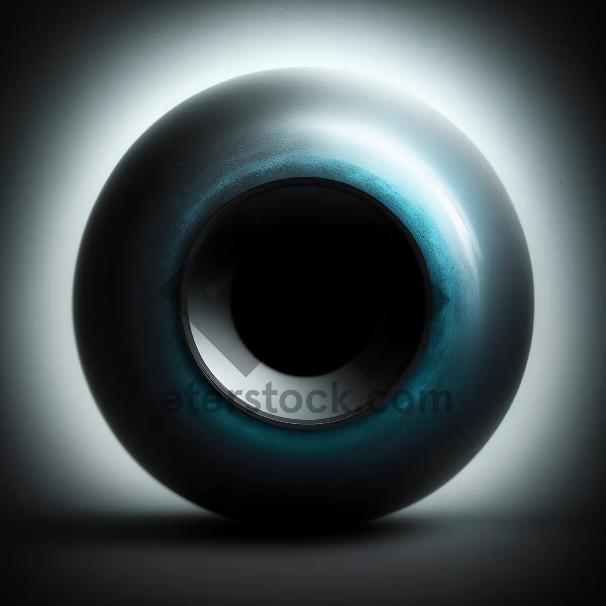 Picture of Sleek and Modern Shiny Aqua Button Icon