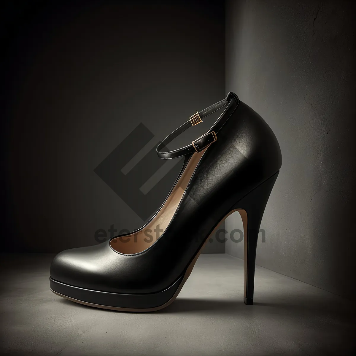 Picture of Elegant Black Leather Men's Classic Shoe