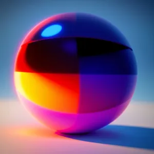 Glossy Glass Sphere Web Icon