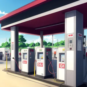 Gas Pump - Mechanical Device for Transportation and Cash