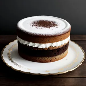 Delicious Chocolate Cappuccino Cake Morning Breakfast