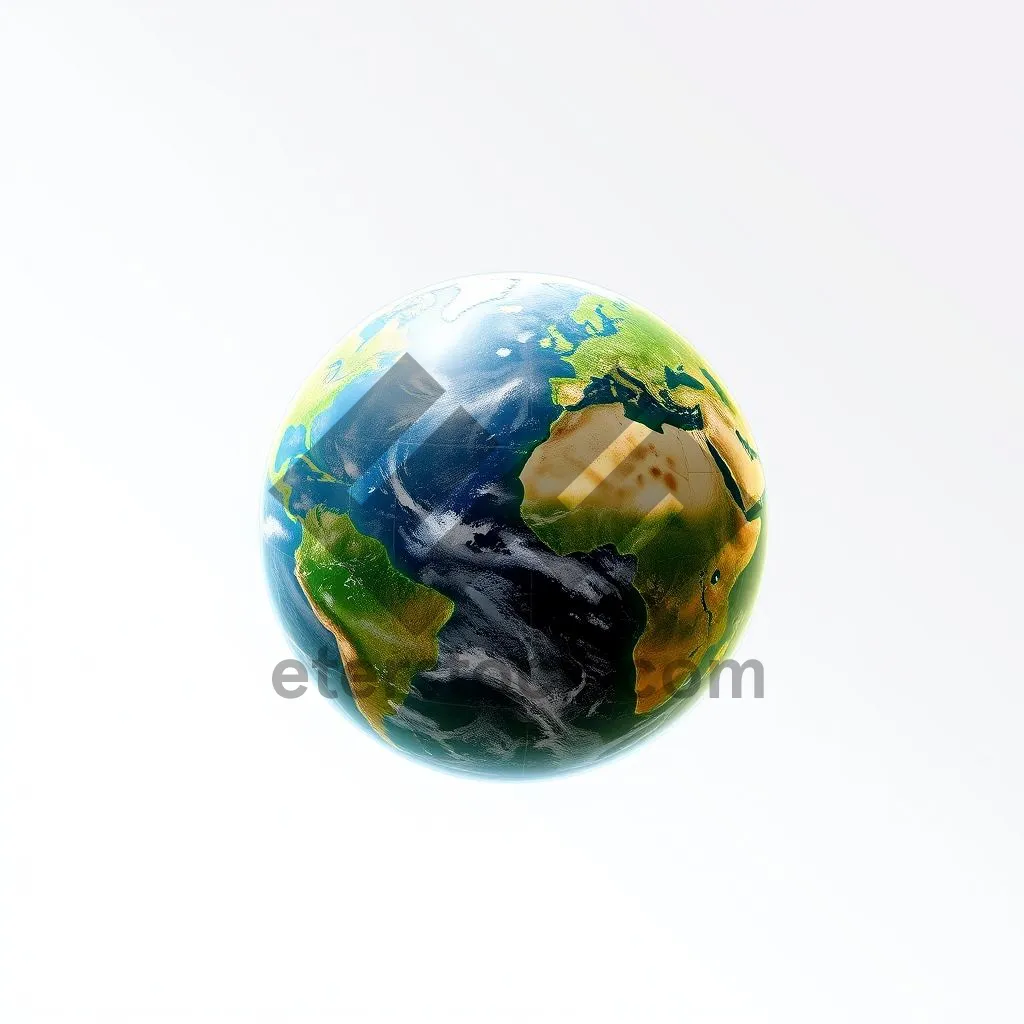 Picture of 3D Globe Map of Earth with International Countries