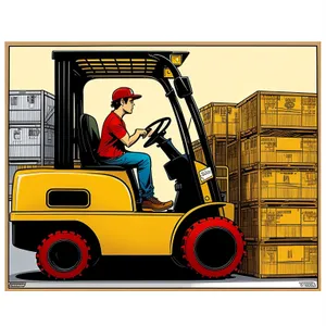 Heavy-duty Forklift Truck for Industrial Transportation