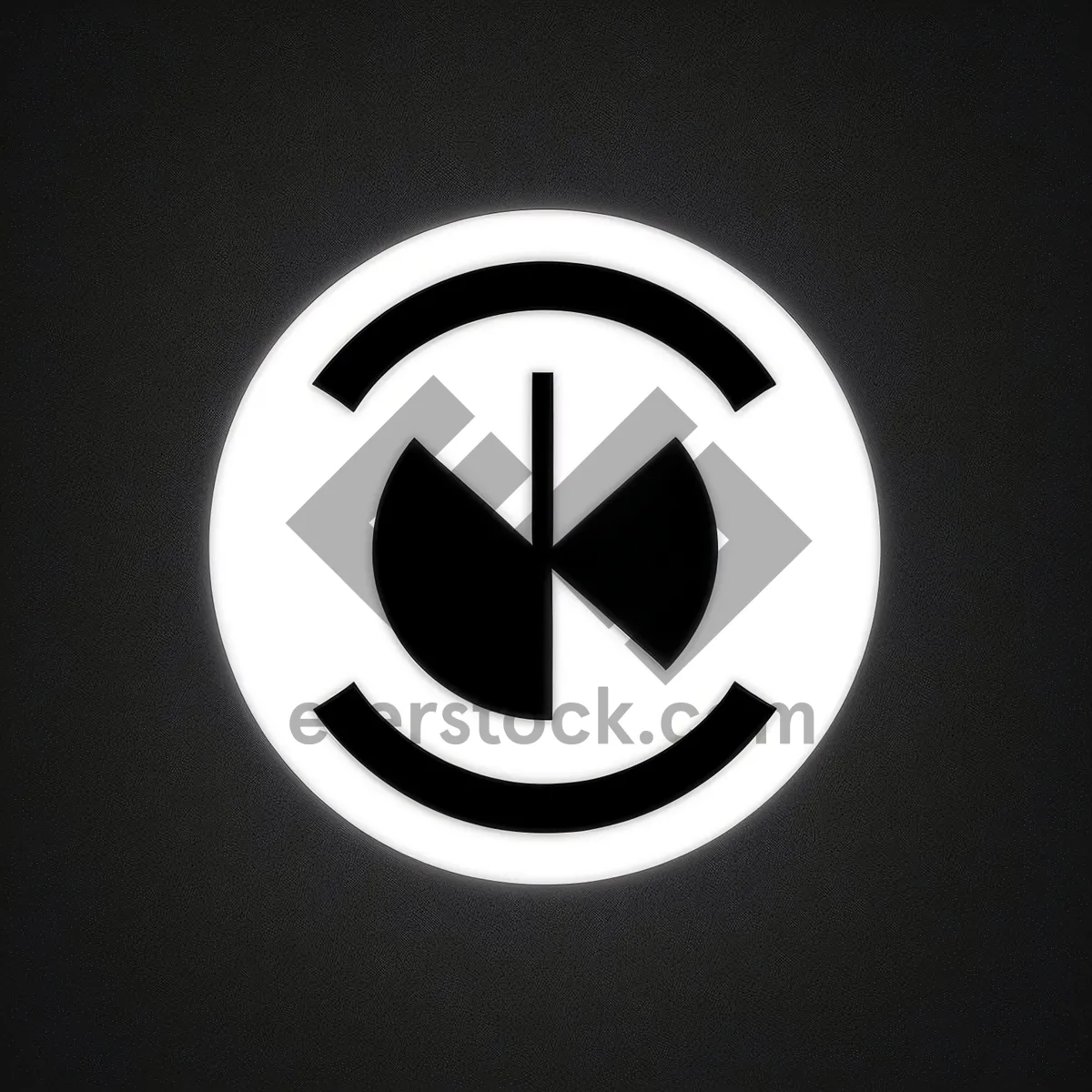 Picture of Shiny Black Round Bay Symbol Set