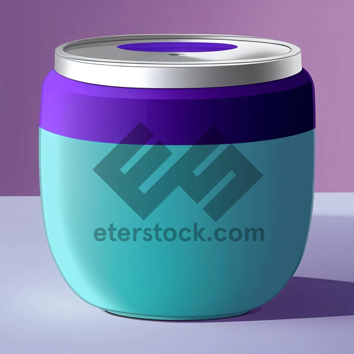 Picture of Empty Glass Cup on Container with Liquid