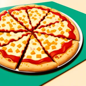 Delicious Gourmet Pizza Slice with Fresh Tomato