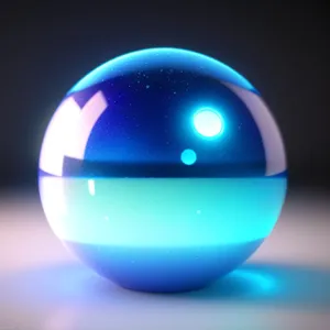 Globe Icon: Elegant Glass Sphere Button