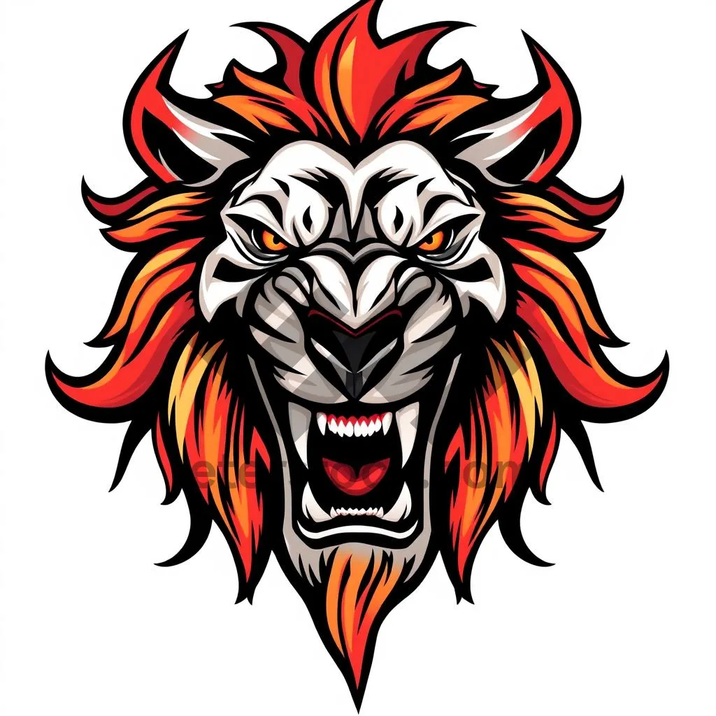 Picture of Black cartoon animal design symbol graphic drawing art.