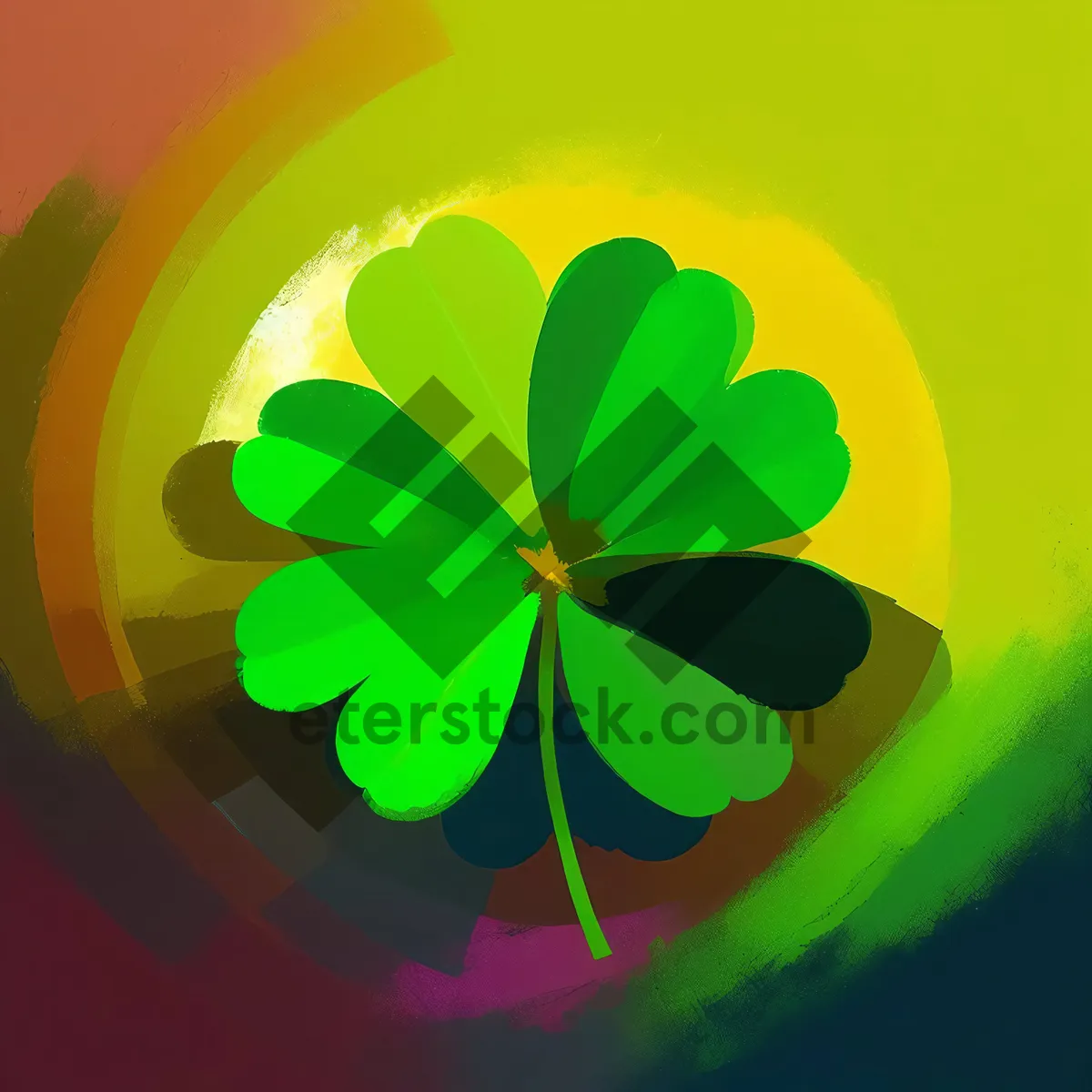 Picture of Colorful Clover Fantasy Graphic