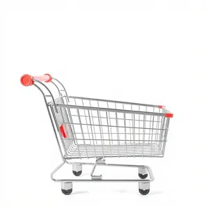 3D Metal Shopping Cart for E-Commerce Customer Purchase