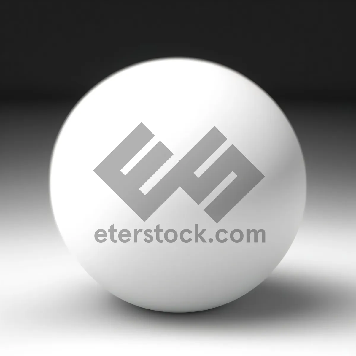 Picture of Shiny Glass Sphere Icon - 3D Circle Design