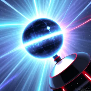 Laser Burst: Energetic Futuristic Fractal Explosion