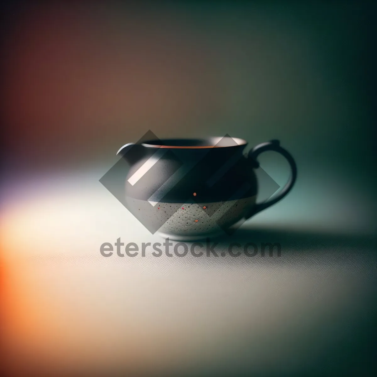 Picture of Steaming Morning Cup of Rich Espresso on Saucer
