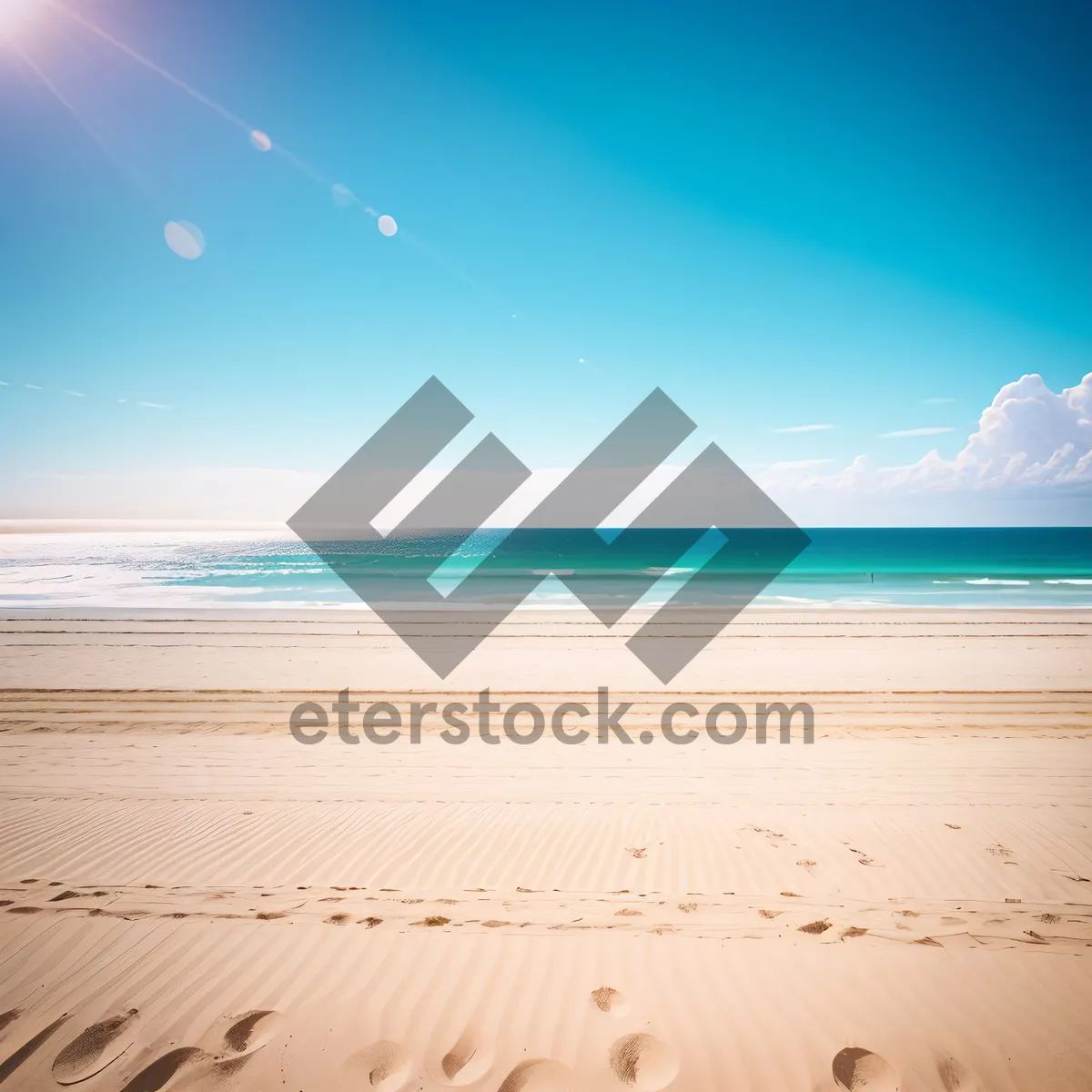 Picture of Idyllic Tropical Beachscape with Turquoise Waters