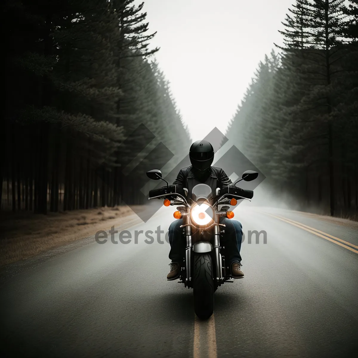 Picture of Fast and Furious: Motor Scooter Speeding on the Highway