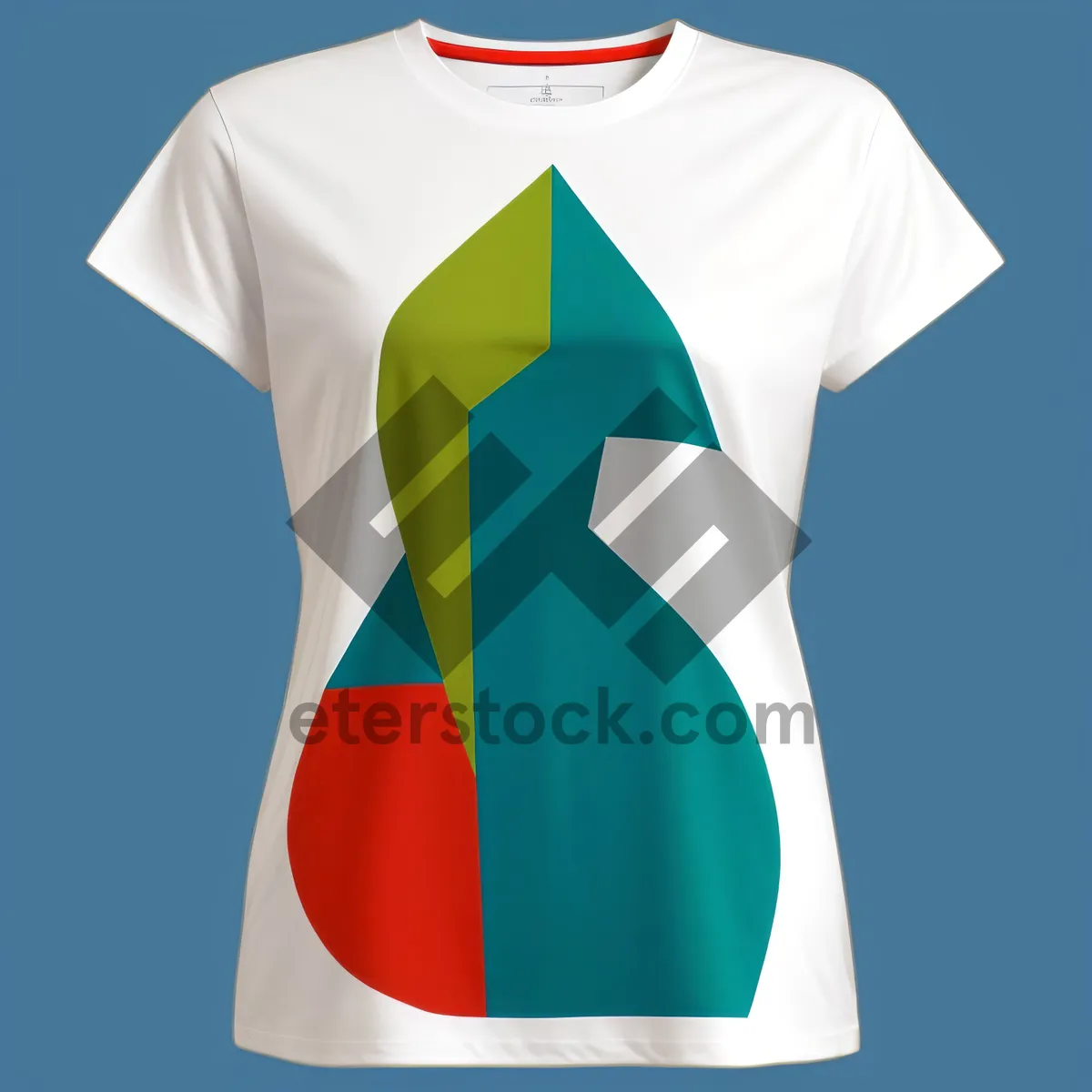 Picture of Casual Cotton T-Shirt with Silhouette Design