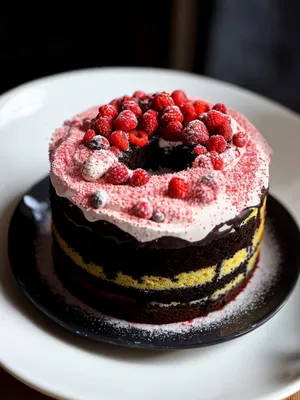 Gourmet Berry Delight: A Sweet and Fresh Dessert