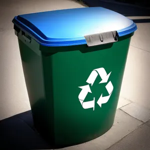 Plastic ashcan bin for garbage recycling