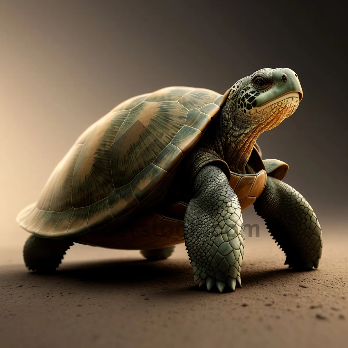 Picture of Protected Shell: A Slow-Moving Terrapin in the Wild