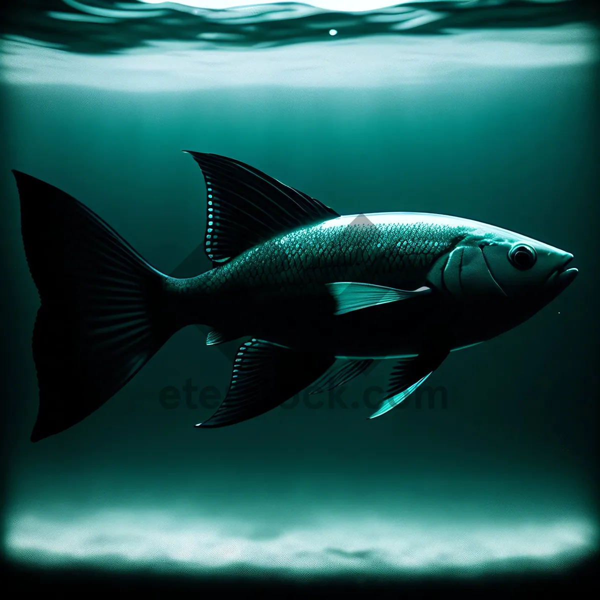 Picture of Underwater Shark Encounter in Tropical Coral Reef