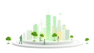 City skyline in modern design
