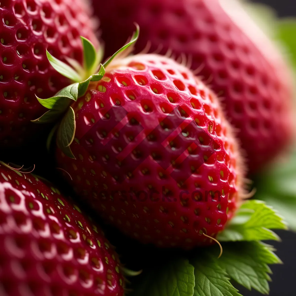 Picture of Sweet and Juicy Summer Strawberries: Nature's Delicious Refreshment