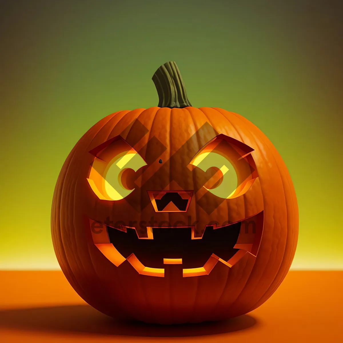 Picture of Spooky Halloween Pumpkin Lantern