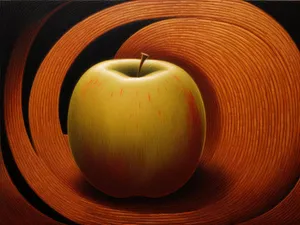 Fresh and Healthy Apple Snack on Candlelit Table.