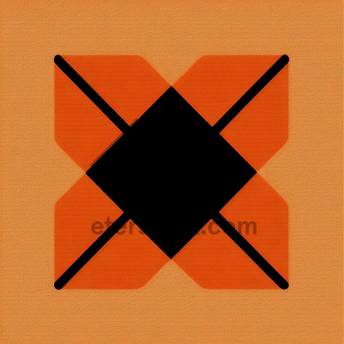 Picture of 3D paper symbol sign