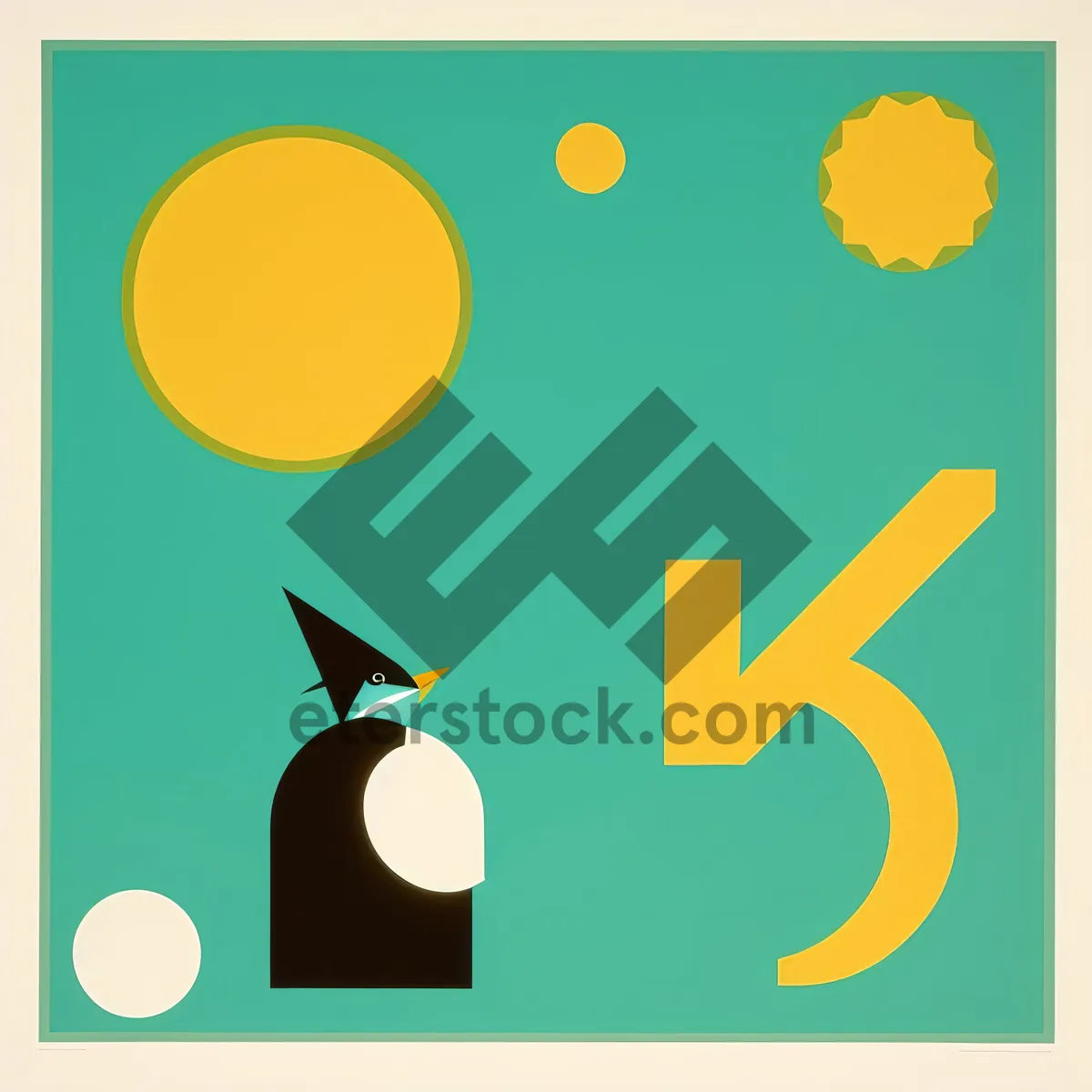 Picture of Exhibitor Icon Design - Symbolic Sign Cartoon