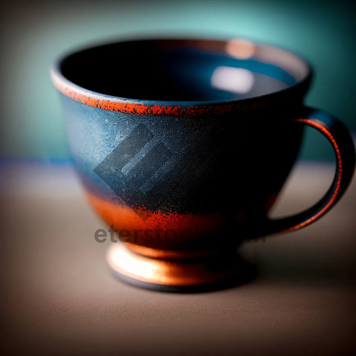 Picture of Steamy Coffee Mug on Breakfast Table