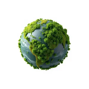 Broccoli Earth Symbol Global Icon Gem Map