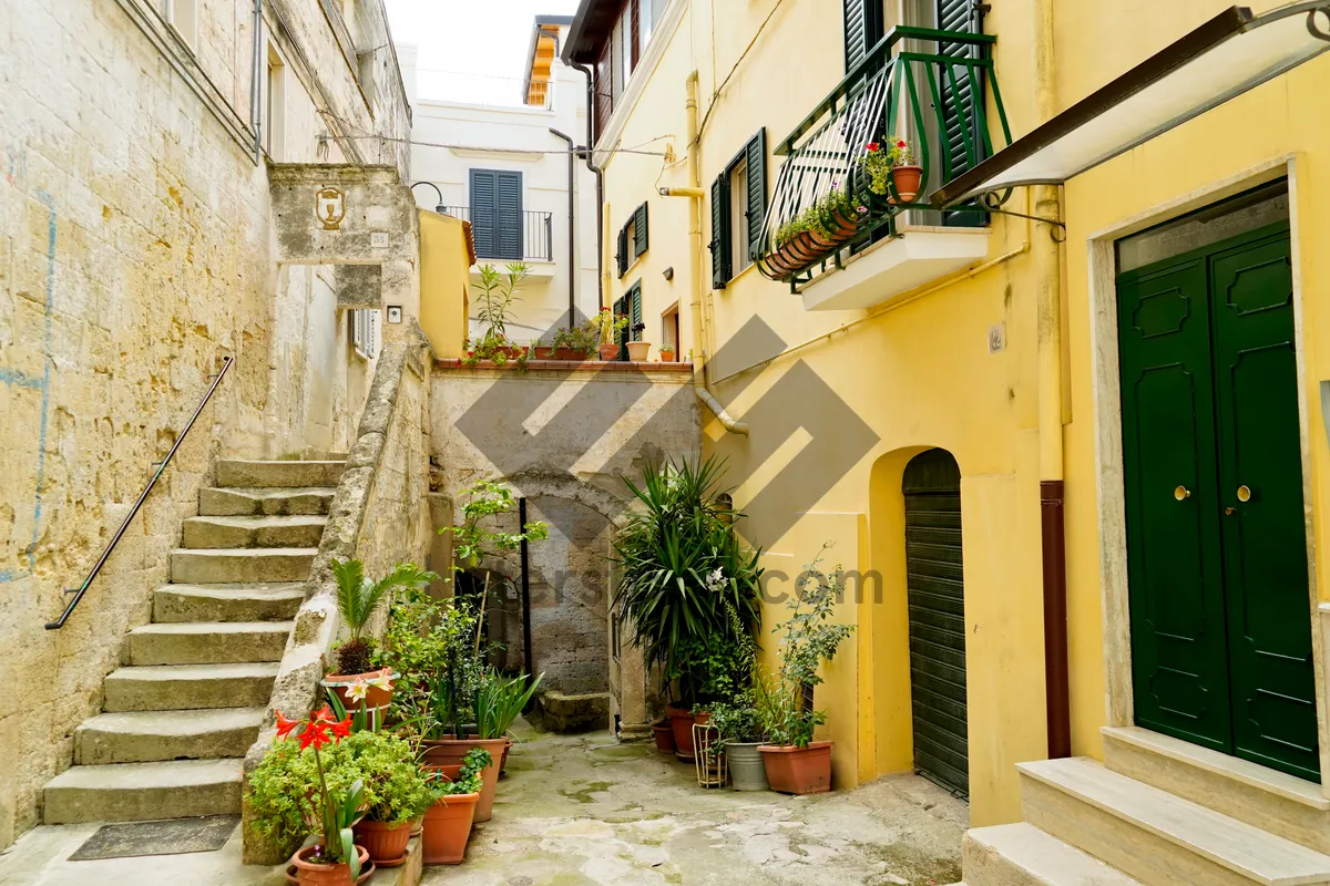 Picture of Old City Wall and Balcony in Historic Town