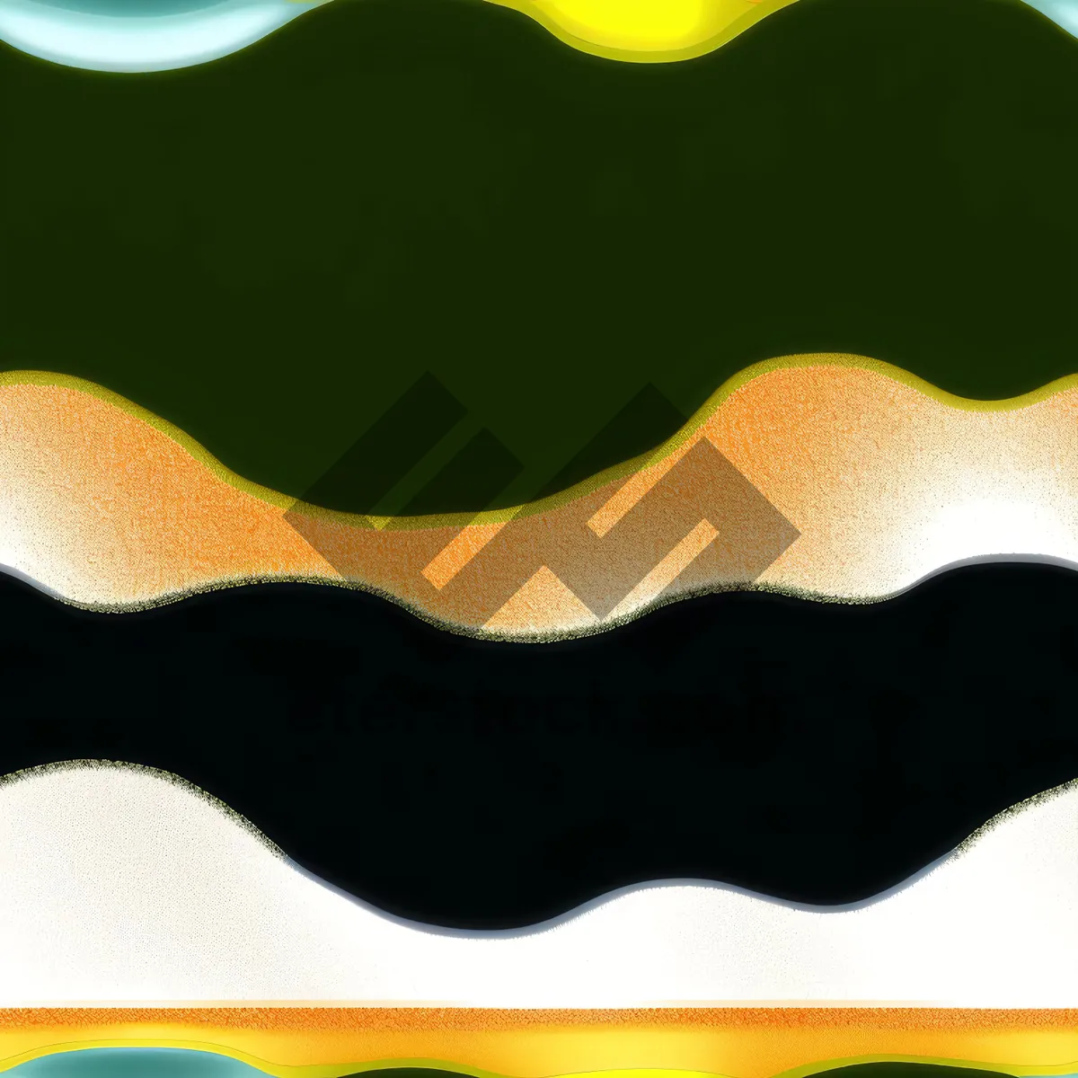 Picture of Graphic Wave Flag: Artistic Flatworm Wallpaper Design