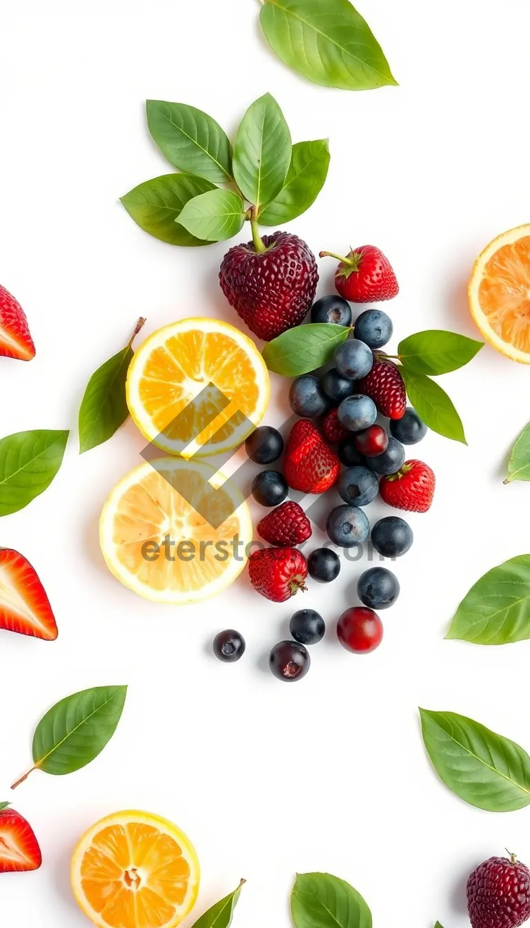 Picture of Assorted fresh fruits for a healthy diet.