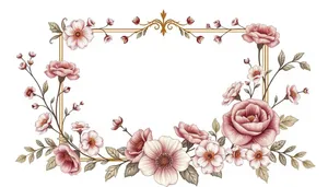 Vintage Floral Japanese Ornament Wallpaper.