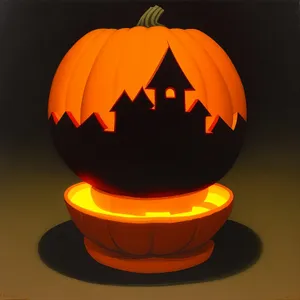 Glowing Halloween Jack-o'-Lantern