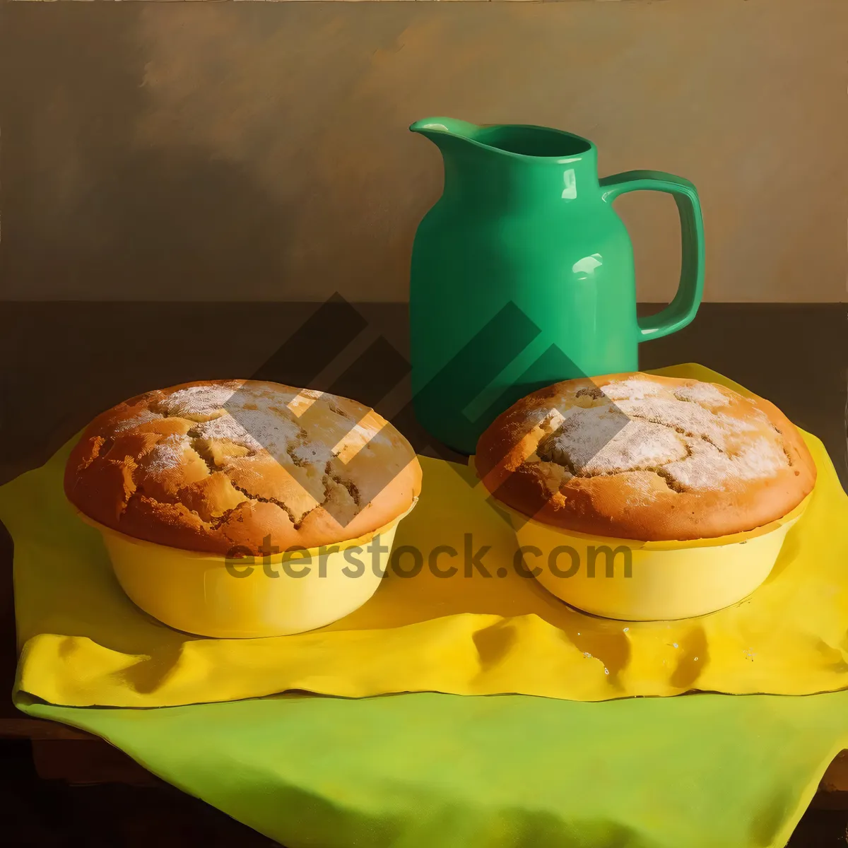 Picture of Delicious Breakfast Pastry and Coffee Mug