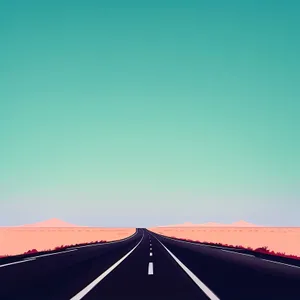 Endless Road: Skyline Travel through Tranquil Countryside